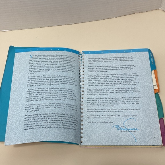 Richard Simmons Farewell To Fat Book and Dial A Meal Cook Book Lot of 2 Vintage - Picture 13 of 16